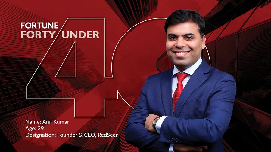 RedSeer founder Anil Kumar lauded in Fortune India’s 40 Under 40