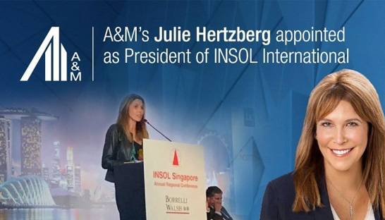 Alvarez & Marsal's Julie Hertzberg named president of Insol