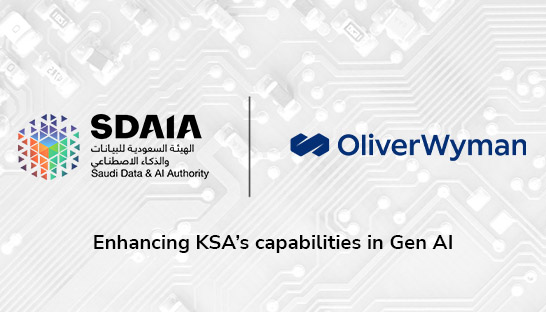SDAIA working with Oliver Wyman on advancing Generative AI capabilities