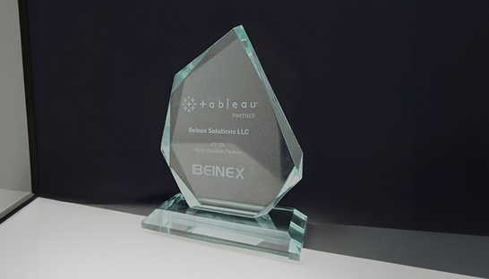Tableau names Beinex a Most Valuable Partner for 2025